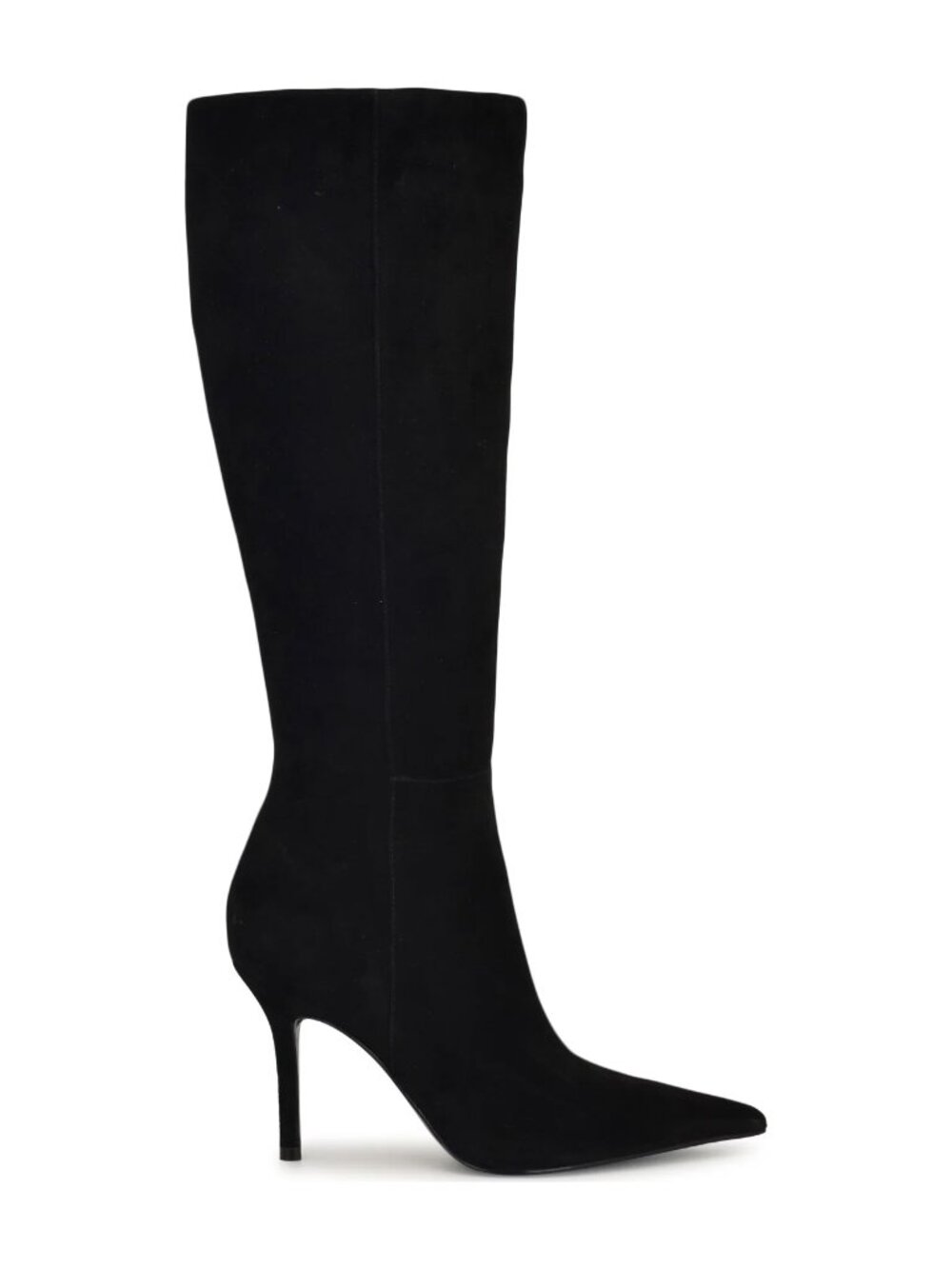 Nine West Gerty Knee High Suede Dress Boots Black US Size 8.5